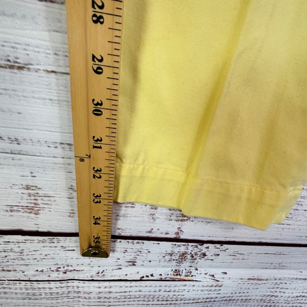 Chino Pants Polo Ralph Lauren 34/34* Butter Yellow 100% Cotton Embroidered Pony - Picture 7 of 16